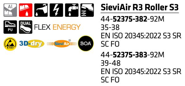 SIEVI SIEVIAIR R3 ROLLER S3 Größe 39-48